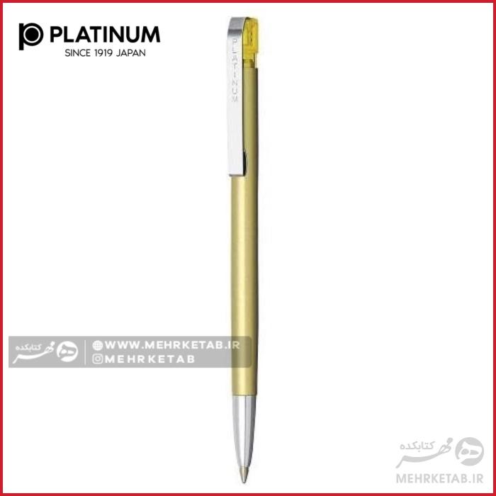 خودکار مینی پلاتینیوم بدنه فلزی مدل بی تی ای 500platinum mini iron pen BTE- 500