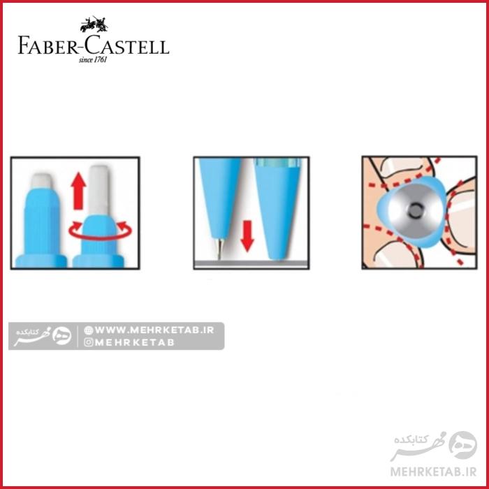 مداد نوکی 0.7 میلی متری رنگهای نئون فابر کاستل مدل Tri Click Neon mechanical pencil - تصویر 5