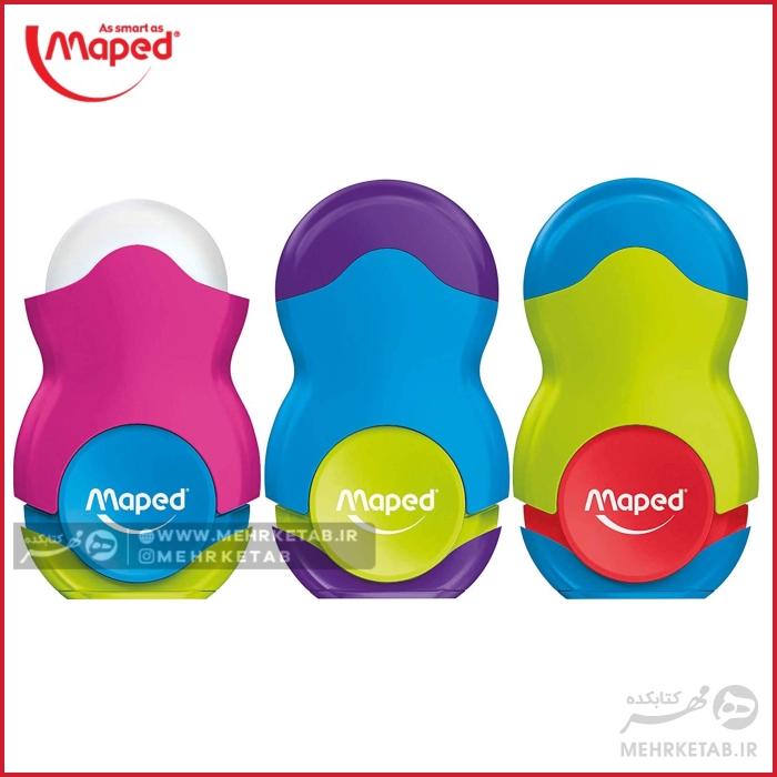 تراش پاکن مخزن دار مپد مدل duo Maped Globe Duo eraser and sharpener - تصویر 3