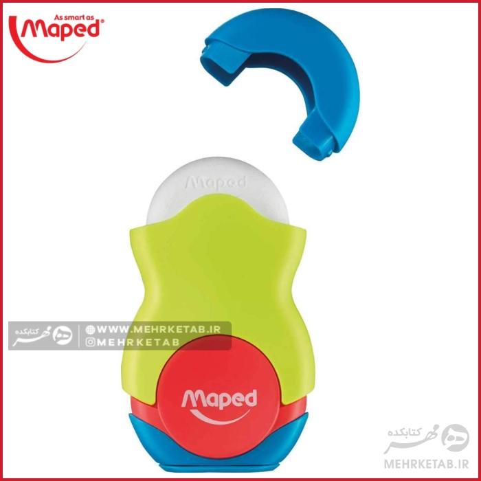 تراش پاکن مخزن دار مپد مدل duo Maped Globe Duo eraser and sharpener - تصویر 5