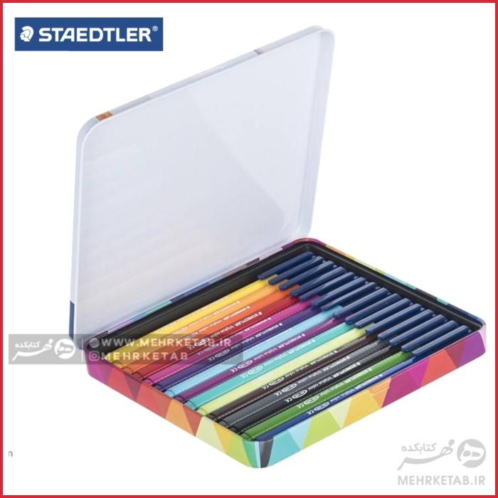 ماژیک حرفه ای پانزده رنگ استدلر Staedtler 15 brilliant colours marker - تصویر 5