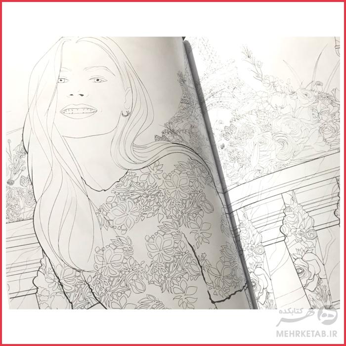 کتاب رنگ آمیزی بزرگسالان مد پاریسی - تصویر 4