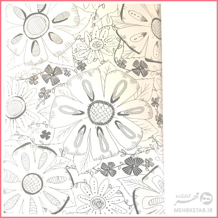 کتاب رنگ آمیزی بزرگسالان هنر شفا بخش - تصویر 3