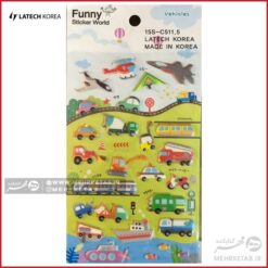 استیکر لاتک طرح وسایل نقلیه