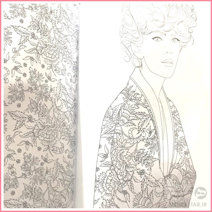 کتاب رنگ آمیزی بزرگسالان مد پاریسی - تصویر 5