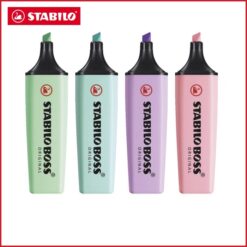 پکیج چهار عددی هایلایتر پاستلی استابیلو STABILO BOSS ORIGINAL Pastel set of 4