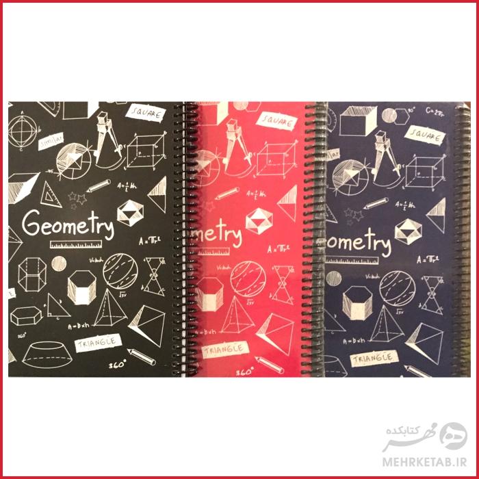 دفتر وزیری جلد سخت طرح فرمول های نجوم 100 برگ - تصویر 2