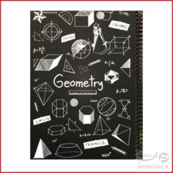 دفتر وزیری جلد سخت طرح فرمول های نجوم 100 برگ