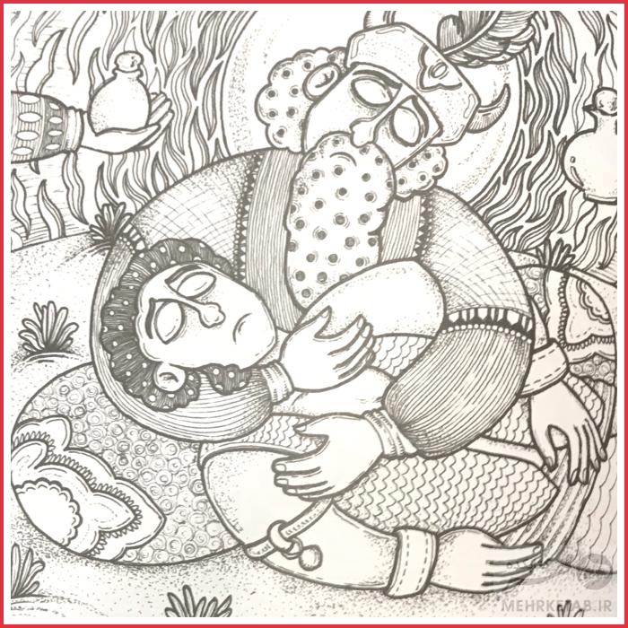 کتاب رنگ آمیزی بزرگسالان رنگ المثل - تصویر 2