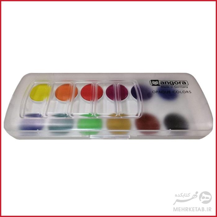 آبرنگ 12 رنگ آنگورا سری اپاک Angora opaque watercolour set of 12