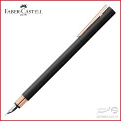 خودنویس نیو اسلیم مشکی رز گلد  فابر کاستل   Faber-Castell Neo Slim metal fountain pen, M, black with rosegold