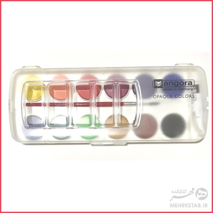 آبرنگ 12 رنگ آنگورا سری اپاک Angora opaque watercolour set of 12 - تصویر 2