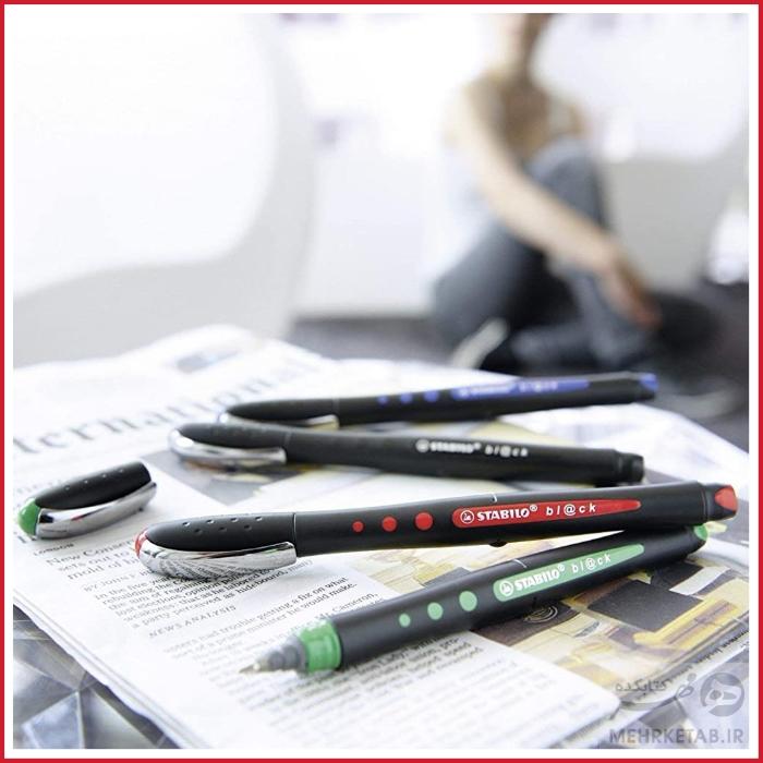 روان نویس استابیلو سری بلک مدیوم بسته چهار رنگ STABILO Bl@ck Medium Rollerball set of 4 - تصویر 2