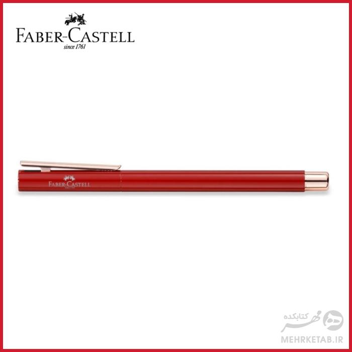 خودنویس نیو اسلیم قرمز رز گلد فابر کاستل Faber-Castell Fountain pen Neo Slim Oriental Red, Rose Gold - تصویر 2