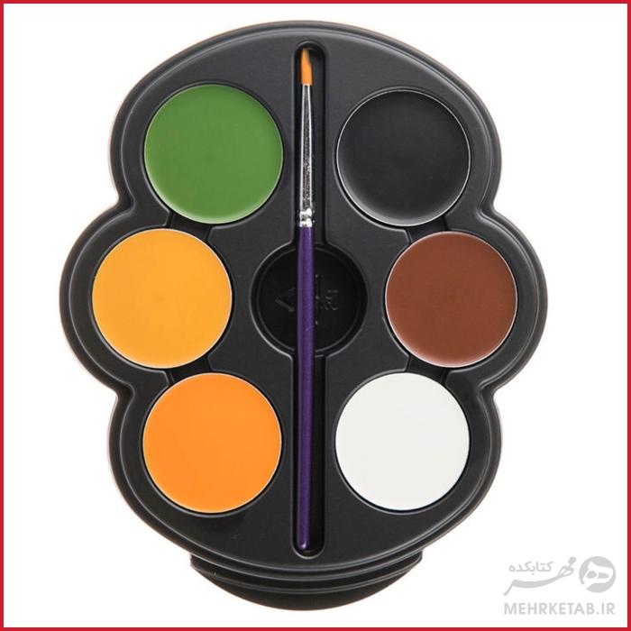 آبرنگ شش رنگ گریم صورت آموس مدل Color Fiesta CF3P6-S - تصویر 3