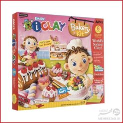 خمیر بازی و مجسمه سازی  6 رنگ آموس مدل IClay Bakery Kit-18p6-bk