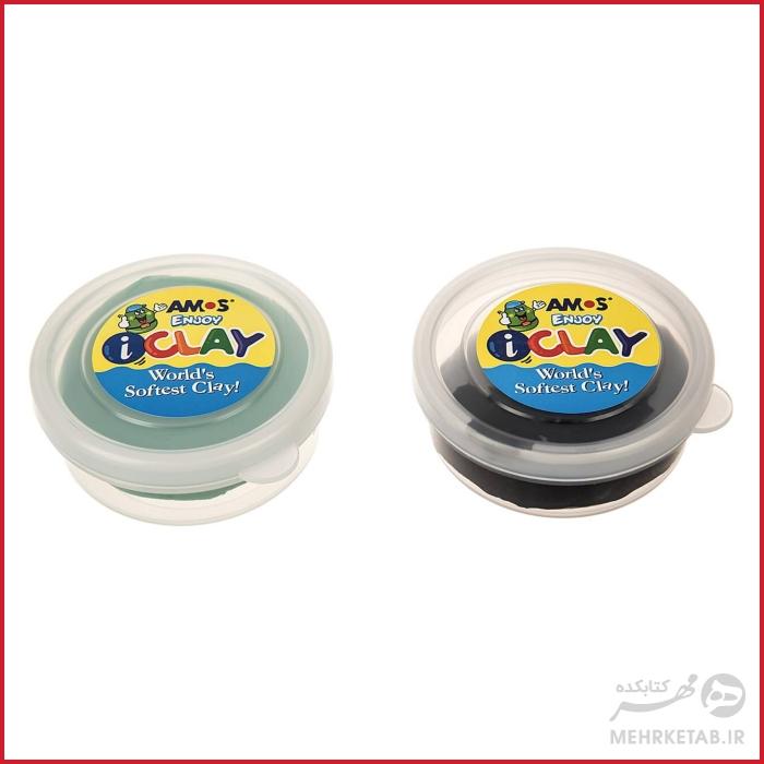 خمیر بازی و مجسمه سازی  8 رنگ آموس مدل IClay-ic8p - تصویر 4