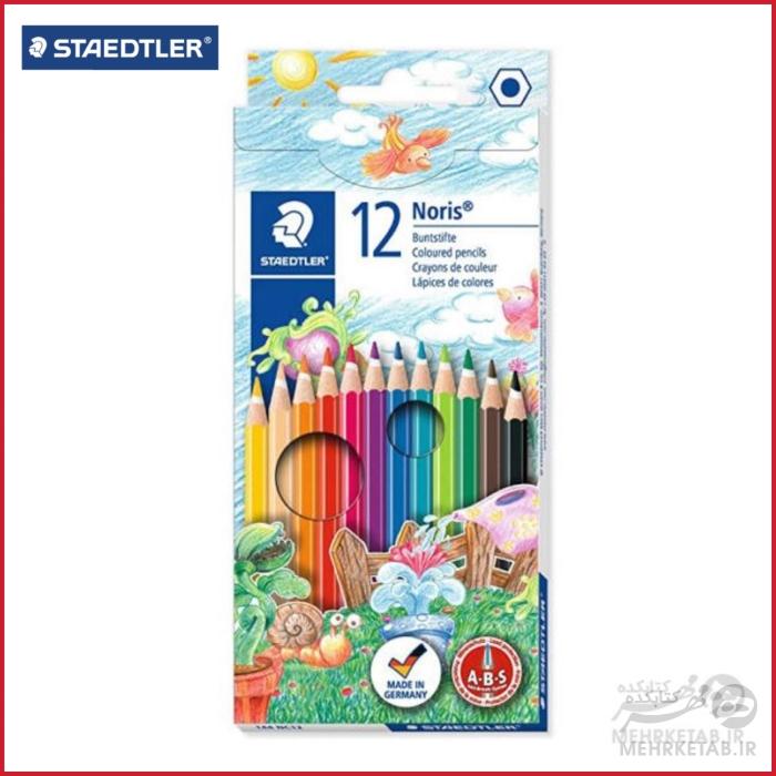 مداد رنگی ۱۲ رنگ استدلر STAEDTLER Colored Pencils, 12 Colors