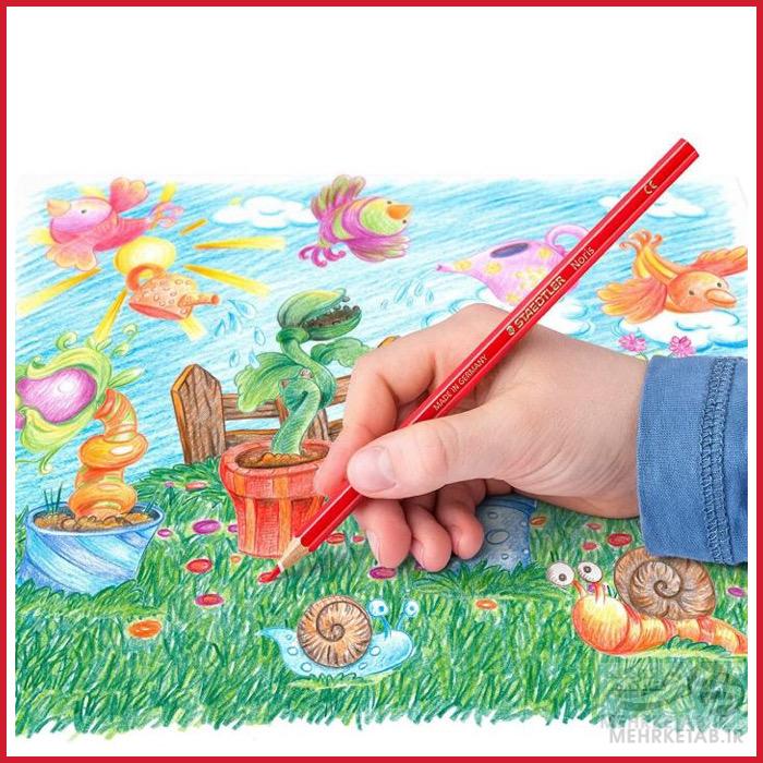 مداد رنگی ۱۲ رنگ استدلر STAEDTLER Colored Pencils, 12 Colors - تصویر 2