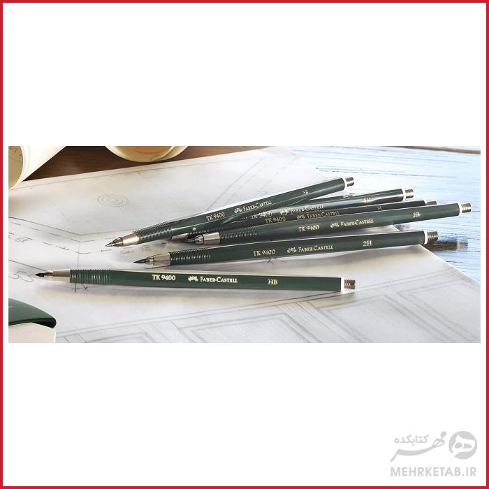 مداد مکانیکی 3 میلی متری فابر کاستل Faber-castell Tk9400 3mm 4b Clutch Pencil - تصویر 2