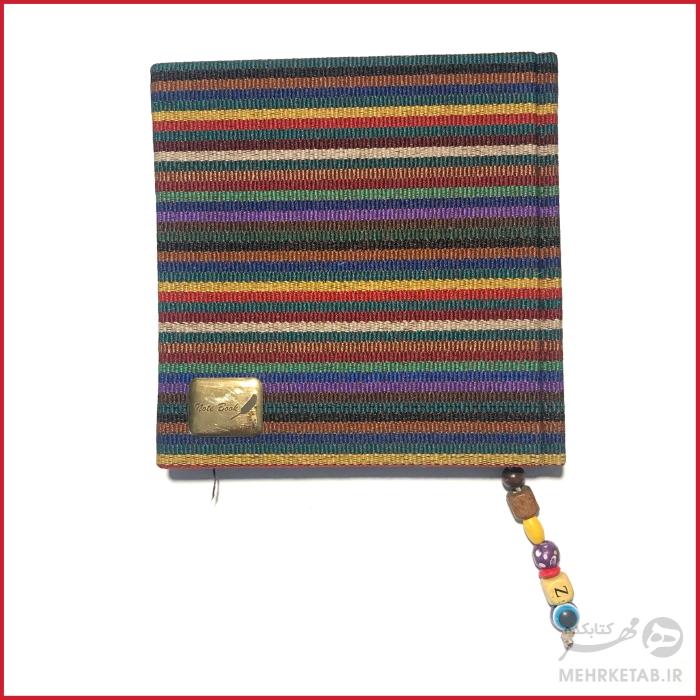 دفتر یادداشت ایرانیان طرح ترمه سایز خشتی - تصویر 3