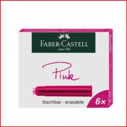 کارتریج شش عددی  جوهر خودنویس فابر کاستل faber castell Ink 6x box - صورتی
