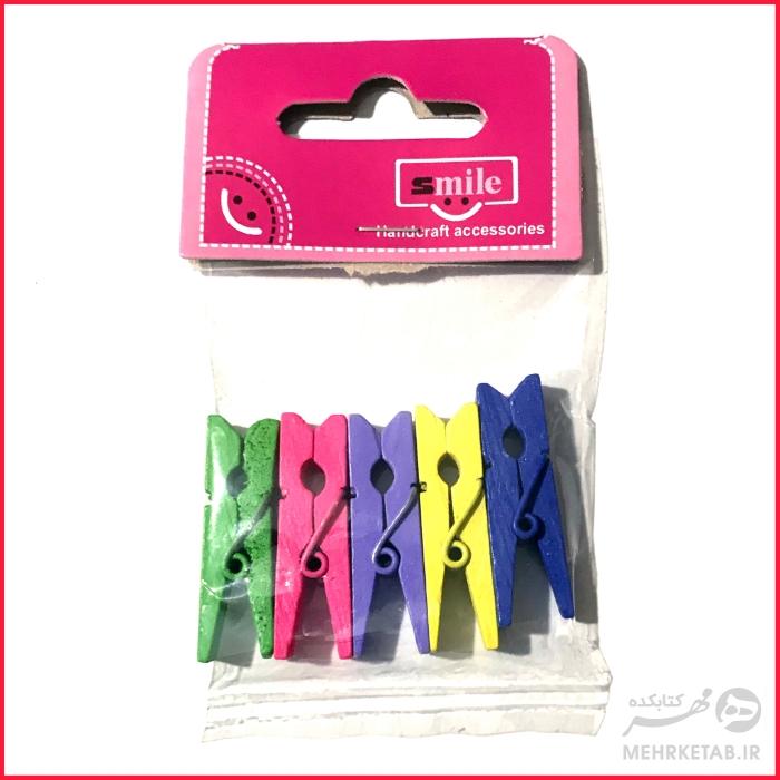 گیره چوبی سایز کوچک بسته پنج عددی