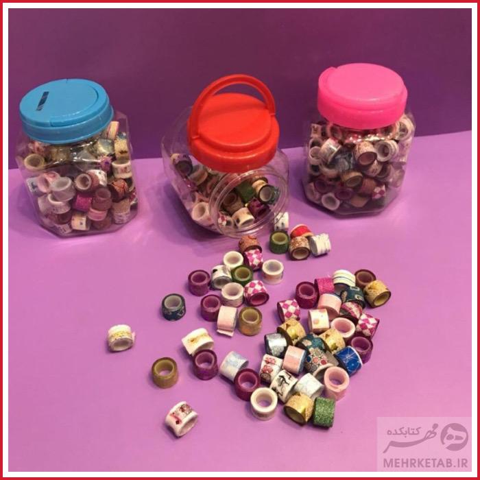 چسب نواری طرح دار سایز کوچک بسته سه عددی