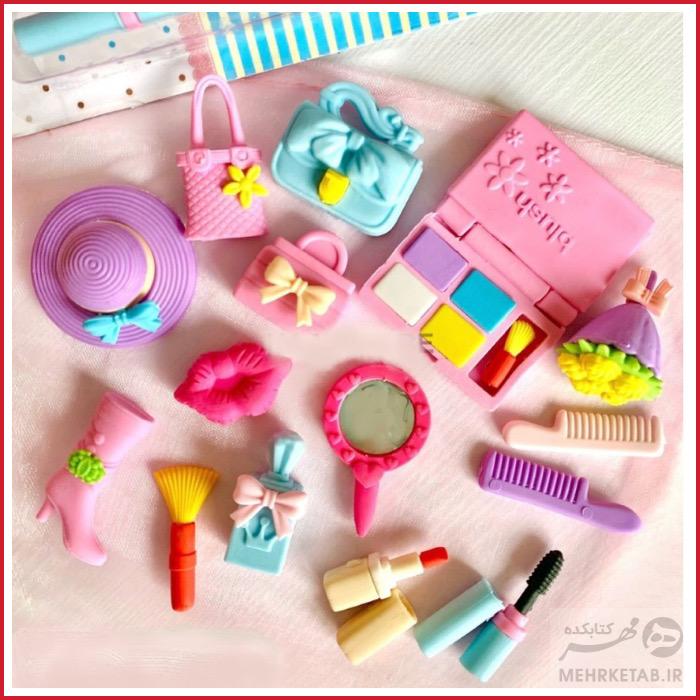 پاک کن فانتزی طرح ست لوازم آرایش