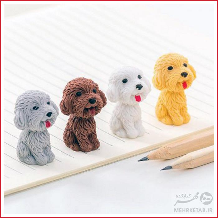 پاک کن و سر مدادی طرح سگ