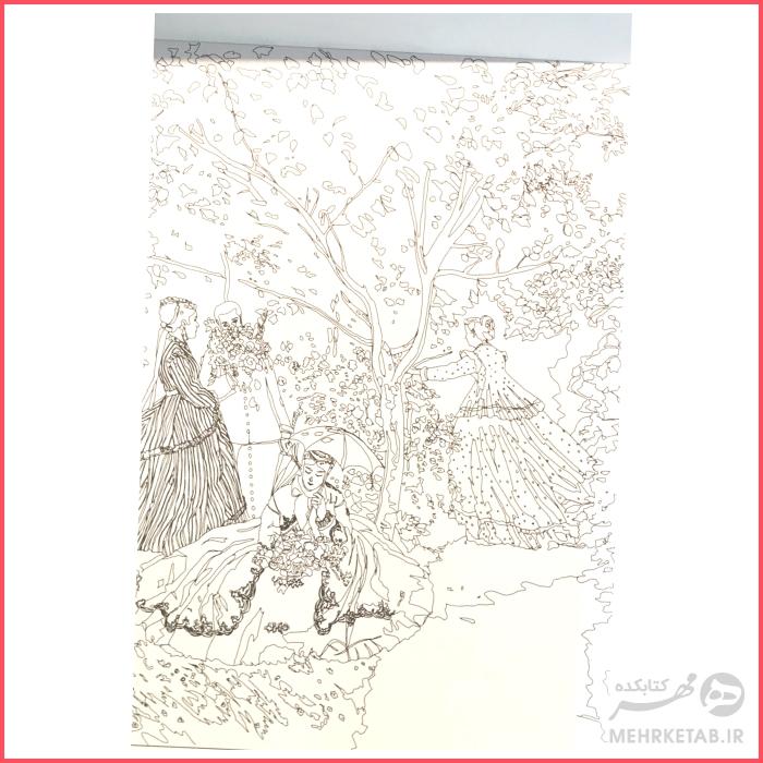 کتاب رنگ آمیزی بزرگسالان دنیای هنر آرامش 1 - تصویر 5