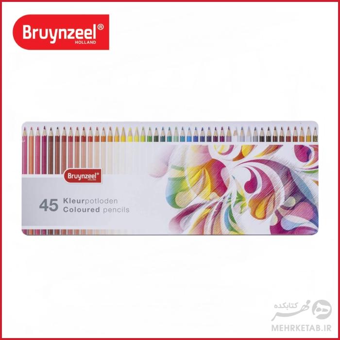 مداد رنگی 45 رنگ برونزیل Bruynzeel 45pc Colored Pencil Set