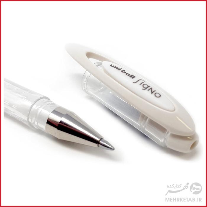 روان نویس ژله ای یونی بال سفید مدل آنجلیک uniball signo angelic white - تصویر 2