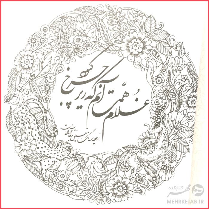 کتاب رنگ آمیزی بزرگسالان مینیاتورهای ایرانی - تصویر 2