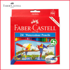 مداد رنگی 24 رنگ آبرنگی طرح طوطی  فابرکاستل Faber-Castell 24 watercolour pencils