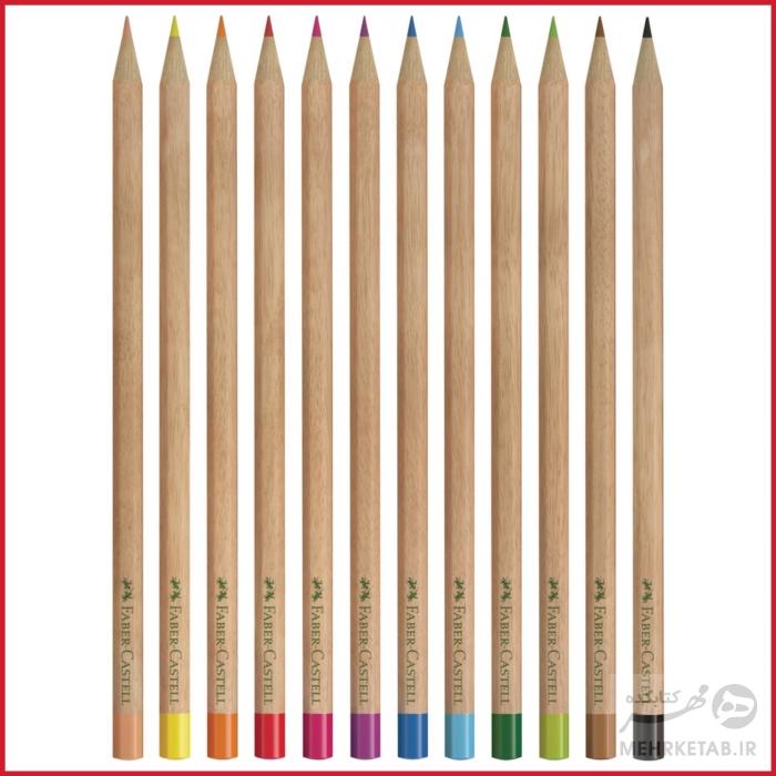 مداد رنگی 12 رنگ طبیعی فابر کاستل faber castell 12 naturals colour pencils - تصویر 3
