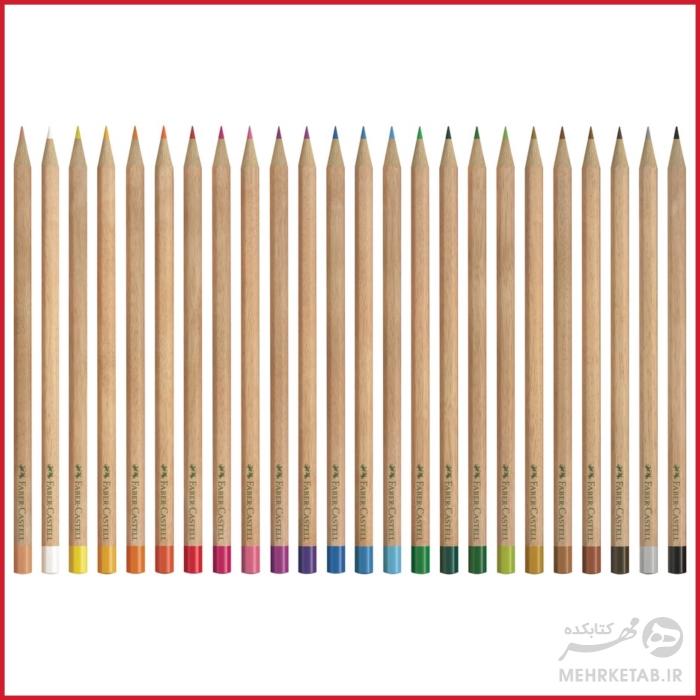 مداد رنگی 24 رنگ طبیعی فابر کاستل faber castell 24 naturals colour pencils - تصویر 3