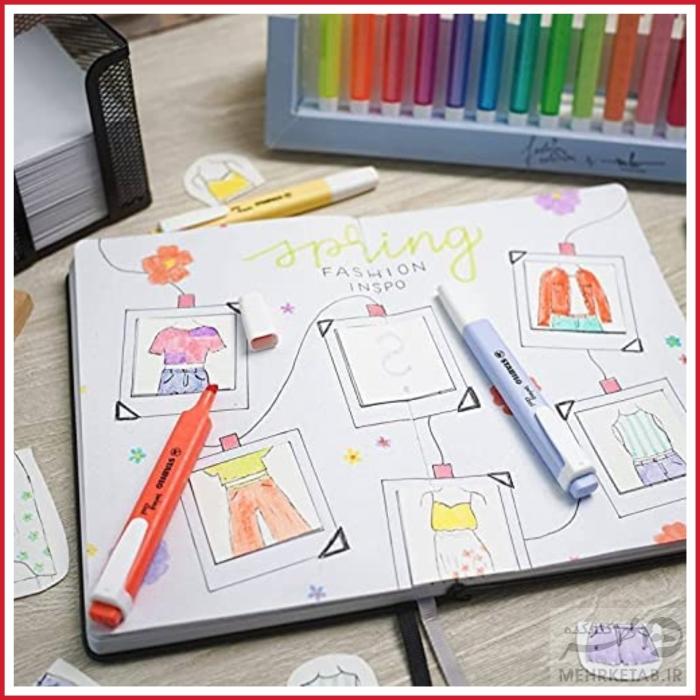 هایلایتر سویینگ کول استابیلو بسته 18 عددی  Highlighter STABILO Swing Cool Desk Set of 18  Neon & Pastel - تصویر 4
