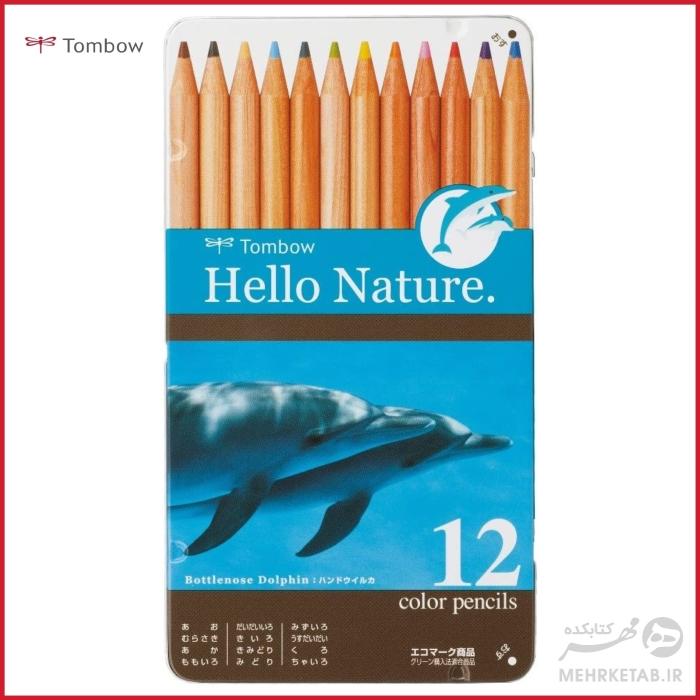 مداد رنگی 12 رنگ تومبو مدل طبیعتTombow Hello Nature 12 Color Pencil