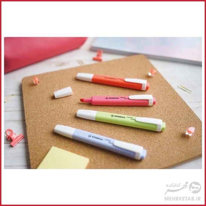 هایلایتر سویینگ کول پاستلی استابیلو بسته چهار عددی STABILO Pastel Swing Cool Set of 4 - تصویر 2