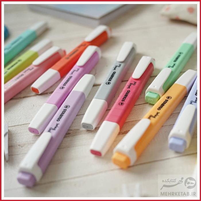هایلایتر سویینگ کول پاستلی استابیلو بسته هشت عددی STABILO Pastel Swing Cool Set of 8 - تصویر 3