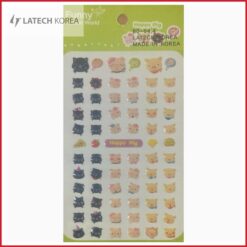 استیکر لاتک طرح خوک شاد برجسته  Latech Sticker