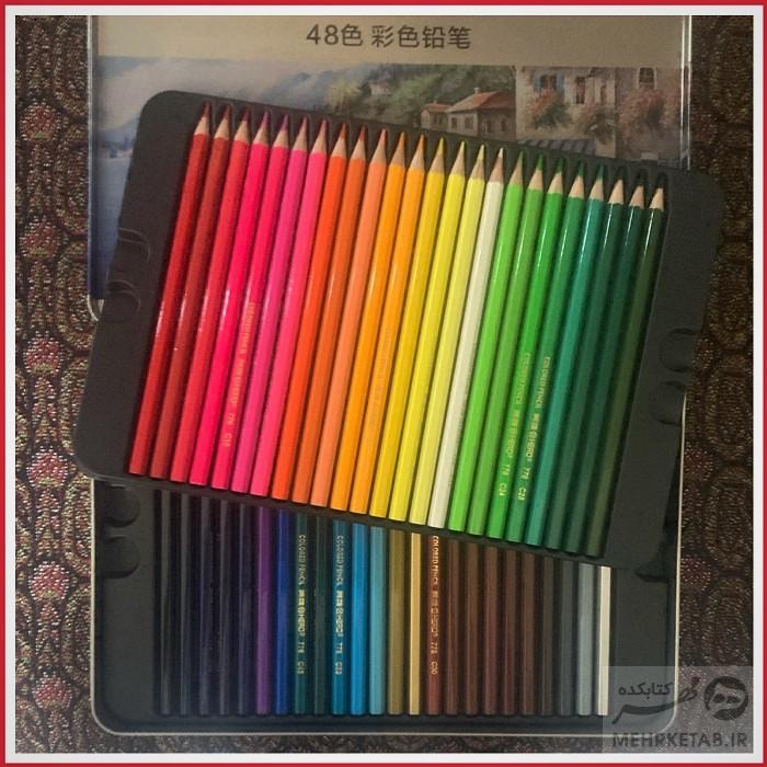 مداد رنگی 48 رنگ حرفه ای هِرو hero 48 artists Colored Pencils - تصویر 2