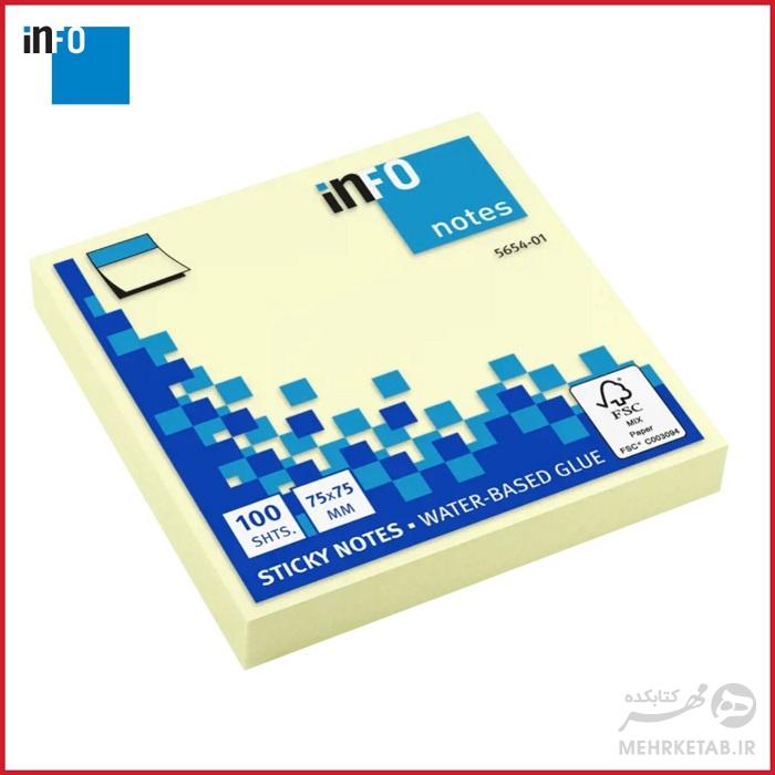 یدک مخصوص هولدر کاغذ پشت چسب دار اینفو  Info refill  paper for  z- notes dispenser