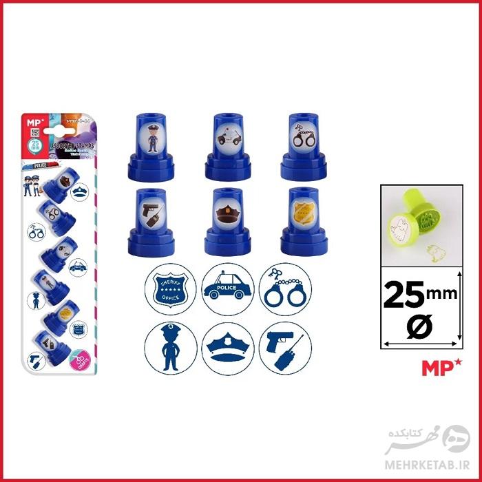 بلیستر شش عددی مهر  طرح پلیس مدل pm194-44 - تصویر 2
