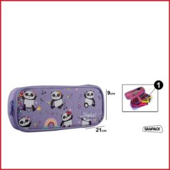 جامدادی دو زیپ طرح پاندا مدل pa297-05