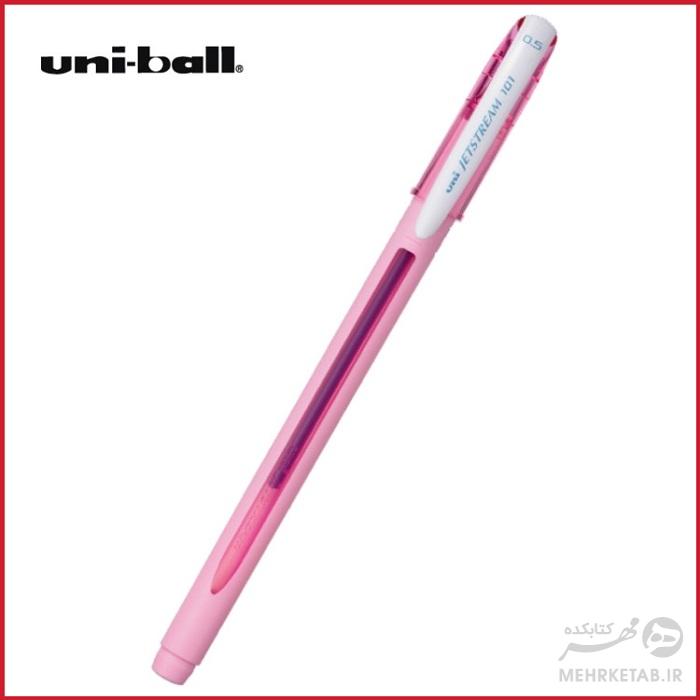 روان نویس یونی بال با رنگ بدنه پاستلی و رنگ نوشتار آبی مدل جت استریم  Uni-ball pastell body Jetstream 101 Ball Point Pens - تصویر 4
