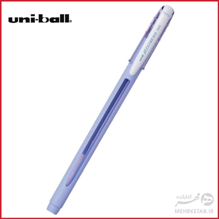 روان نویس یونی بال با رنگ بدنه پاستلی و رنگ نوشتار آبی مدل جت استریم  Uni-ball pastell body Jetstream 101 Ball Point Pens - تصویر 2