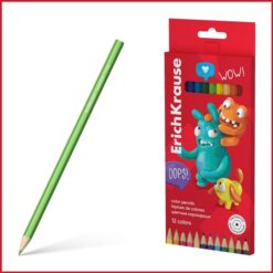 مداد رنگی 12 رنگ جعبه مقوایی اریک کراوس ErichKrause 12 colors color pencils