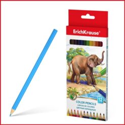 مداد رنگی 12 رنگ جعبه مقوایی طرح فیل اریک کراوس ErichKrause 12 colors lapices color pencils